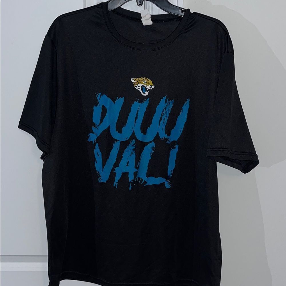 Black DUVAL Jacksonville Jaguars NFL Football polyester soft T tee shirt XL